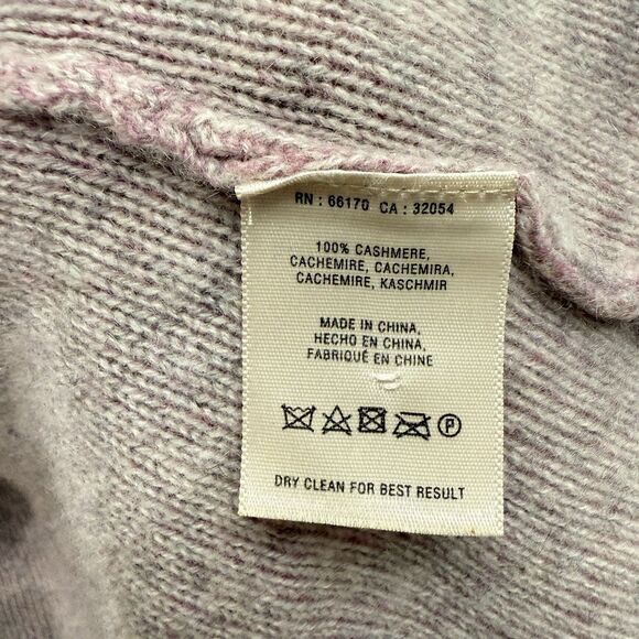 Anthropologie Moth Womens Small 100% Cashmere Pink Sweater Open Cardigan - Picture 5 of 6